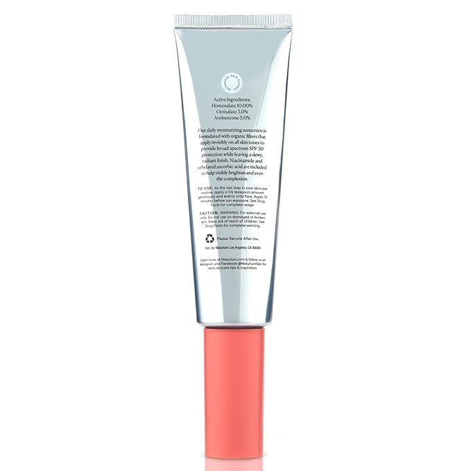 Naturium Dew-Glow Moisturizer SPF 50 PA++++, Daily Moisturizing Sunscreen & Face Primer, Skin Protector with Dewy Finish, 1.7 oz