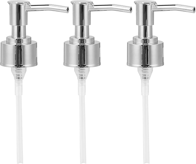 Perfume Bottle Pump Shampoo and Conditioner Bottle Nozzle Shower Gel Bottle Spray Nozzle Kit ABS Material with 360 Degree Rotation for Soap Lotion Massage Oil Bottle Accessory