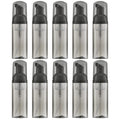Owlyee Travel Foam Pump Bottle - 2oz Small Size Foaming Hand Soap Dispenser - Mini Portable Mousse Lash Shampoo Kit Container for Hair - Empty Leak Proof Plastic Black Foamer 10Pack