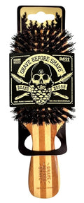 Grave Before Shave Beard Brush for Men with 100% Wild Boar Bristles and Bamboo Wood Handle
