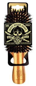 Grave Before Shave Beard Brush for Men with 100% Wild Boar Bristles and Bamboo Wood Handle