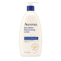 Aveeno Skin Relief Moisturizing Body Lotion Heals Very Dry, Sensitive Skin, Fast Absorbing Lotion with Soothing Triple Oat & Shea Butter Formula, Fragrance Free Lotion, Non-Comedogenic, 18 Fl Oz