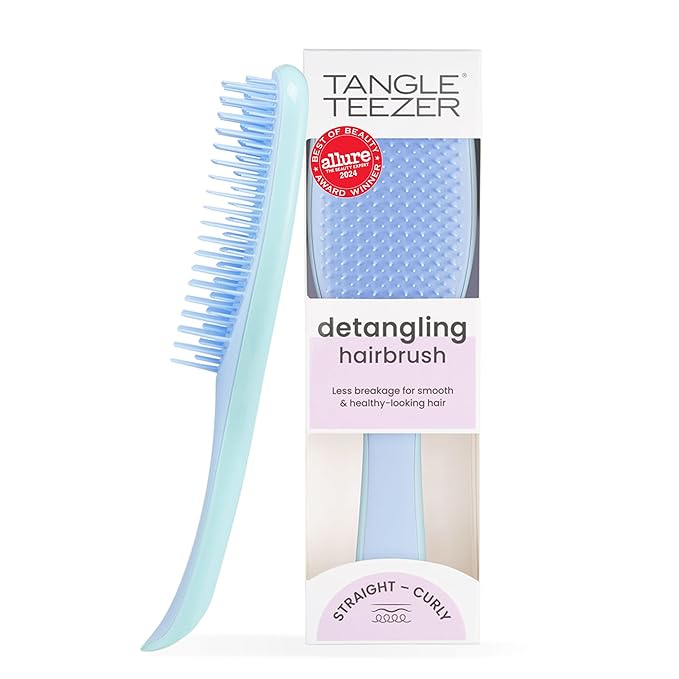 Tangle Teezer Ultimate Detangler Brush, Straight to Wavy, Denim Blues