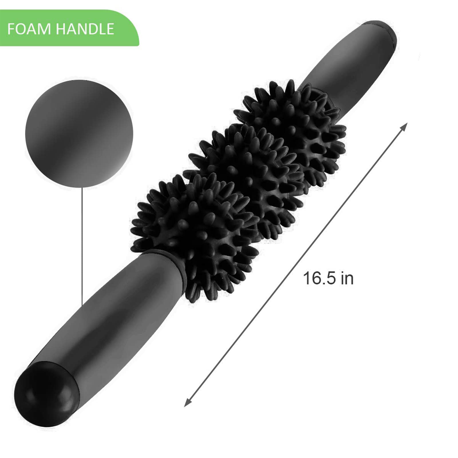 Coolife Fascia Muscle Roller, Cellulite Massager, Fascia Roller Stick