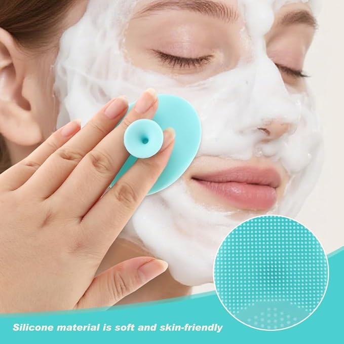Blackhead Remover Tool Set,Silicone Blackhead Scraper,Face Scraper and Pore Cleaning Brush,Skin Scrubber Face Spatula for Deep Cleansing,Face Exfoliator Scrubber for Women Men