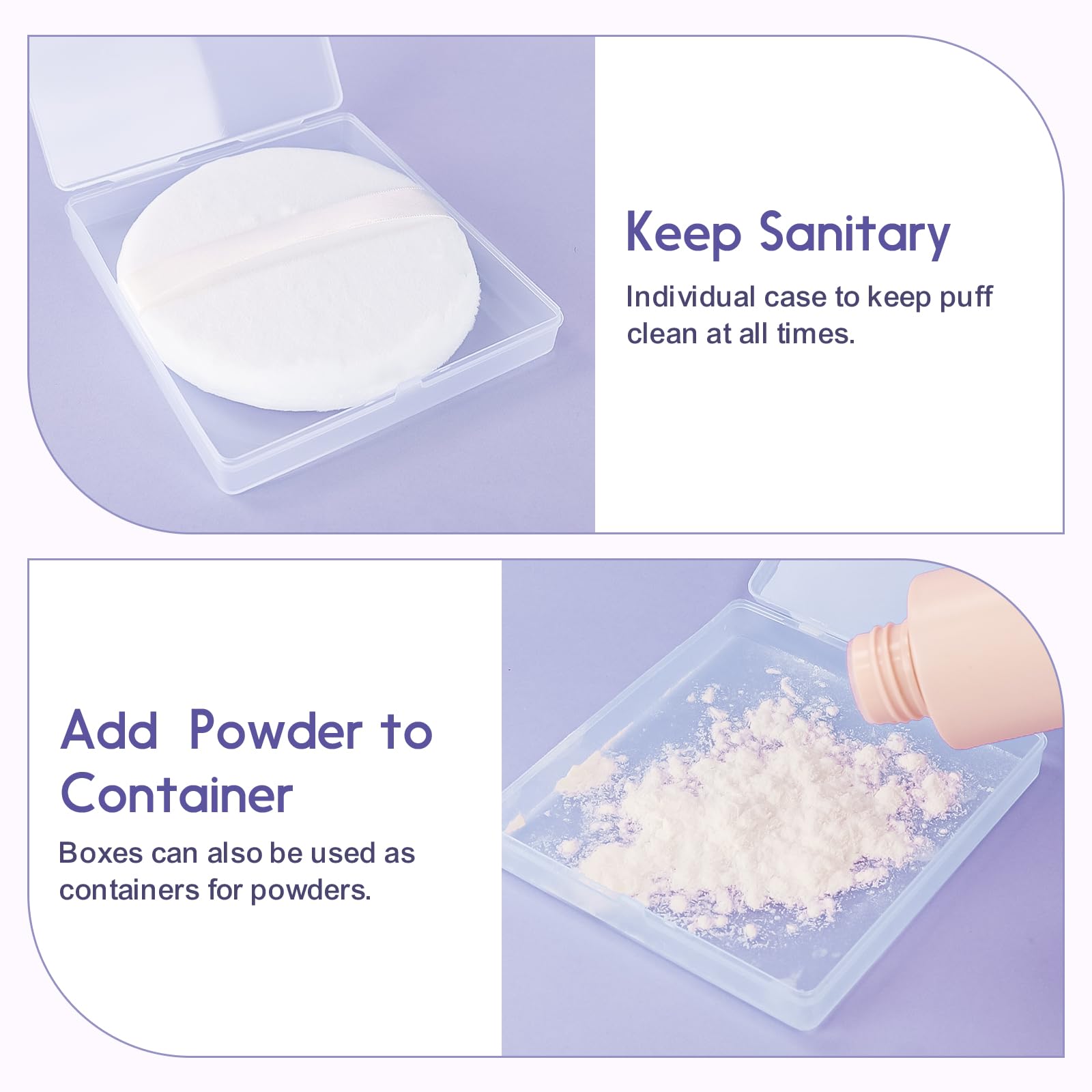 WSYUB Powder Puff, 4.33’’ Powder Puff for Body Powder,Large