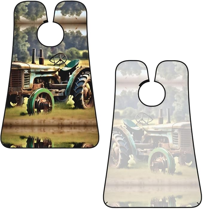 Beautiful Peacock Print Beard Bib Shaving Apron, Beard Hair Trimming Cape Gift For Dad