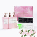 Shampoo and Conditioner Dispenser for Shower, Refillable Shampoo and Conditioner Bottles Body Wash Dispenser with Waterproof Labels, 3PCS Soap Dispenser Bathroom Pink Rose Gold Empty Pump Bottle
