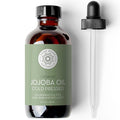 Pure Body Naturals Organic Jojoba Oil, 4 Fl Oz - 100% Pure, Organic, USA-Sourced, Cold Pressed Jojoba Oil for Skin, Face, Nails and Hair - Carrier Oil for Mixing Essential Oils