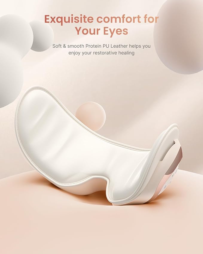 RENPHO Eye Massager with Heat and Cooling Voice Control, Birthday Gifts for Women Men, FSA Eligible HSA, Heated Eye Mask for Dry Eye Relief Eye Care Relax - Eyeris 3