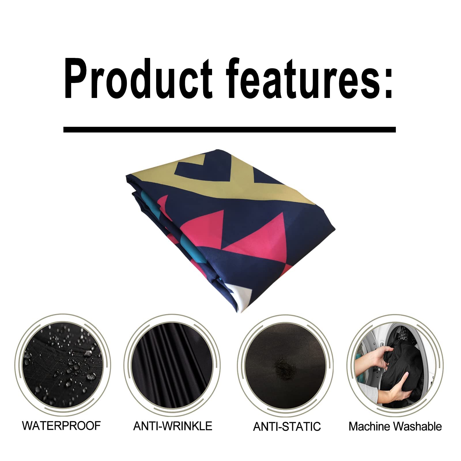 Barber Capes for Men, Hair Cutting Cape with Snap Closure, Professional Salon Cape, Large Waterproof Hairdressing Cape for Hairstylist- 63”× 56” (Multicolor)