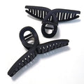 Nalodu 5 Inch Hair Claw Clips Extra Large No Slip Big Matte Jaw Butterfly Clip for Thin Fine Thick Hair Women, 2 Pack Black
