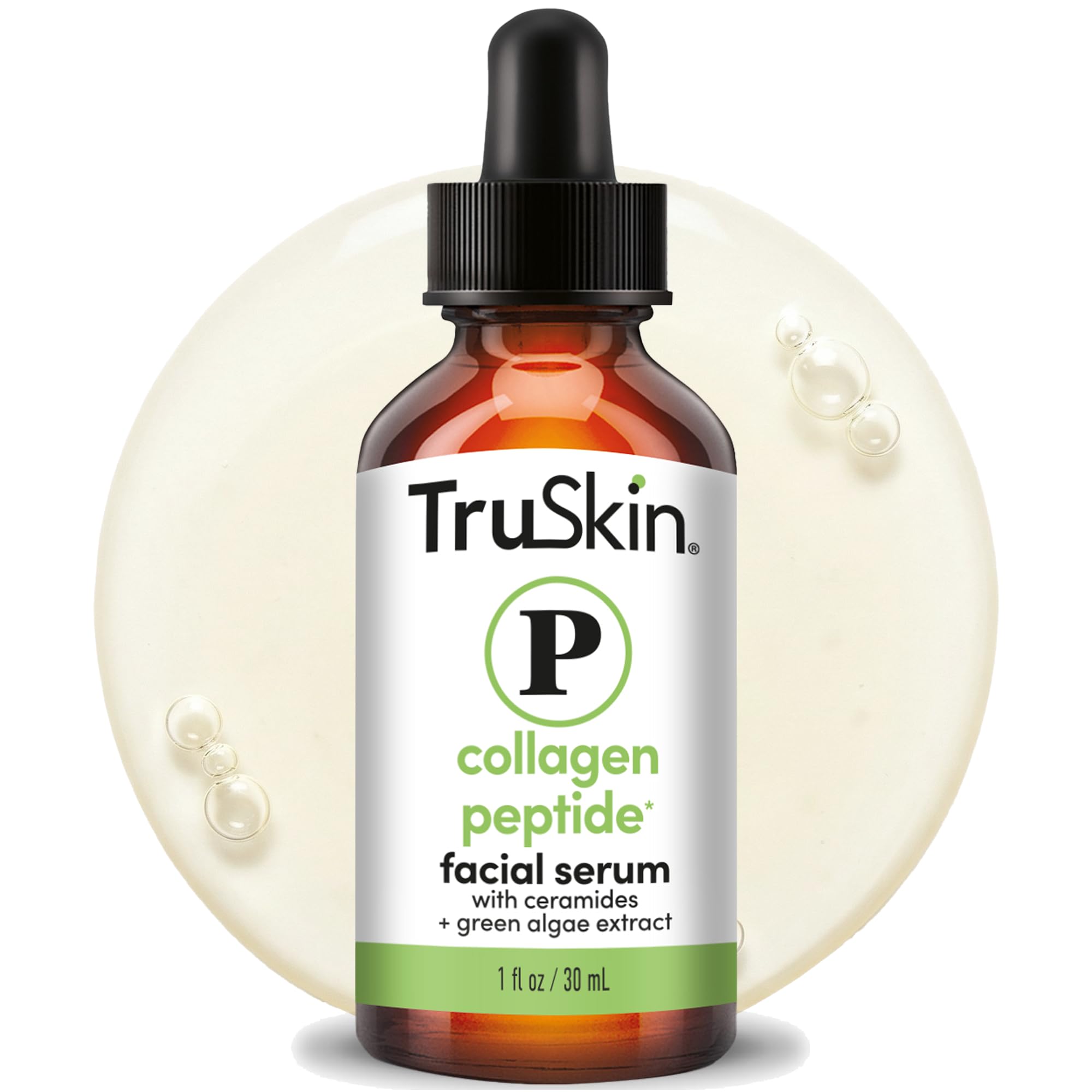 TruSkin Peptide Serum for Face with Tripeptide-29 & Ceramides, 1 fl oz