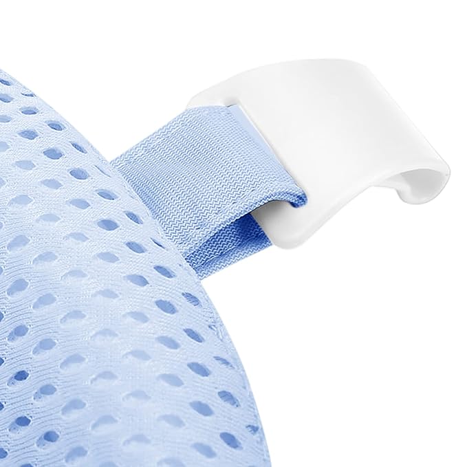 Breathable Mesh Newborn Baby Bath Mat Baby Tub Pillow Adjustable Non-Slip Bath Seat Pad Bath Cushion for Bathtub for 0-18 Months ((NO TUB)