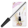 PANA USA Professional 3/32" Shank Size - Cone Shape Carbide Bit - Nail Drill Bit for Manicure Pedicure Tools Dremel Machine (Coarse, DLC Black)