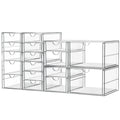 ARSTPEOE Acrylic Organizer with 6 Drawers, Bathroom Counter Organizer, Makeup Desk Organizers, Office Supplies, Storage Drawers for Cosmetic, Pencil, Coffee
