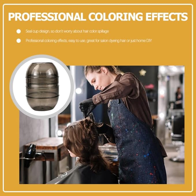 LALAFINA Hair Dye Color Cup with Measuring Scale 3-Pack Hair Color Mixing Bowls Salon Tint Shaker Mixer for Precise Coloring and Diy Hairdressing