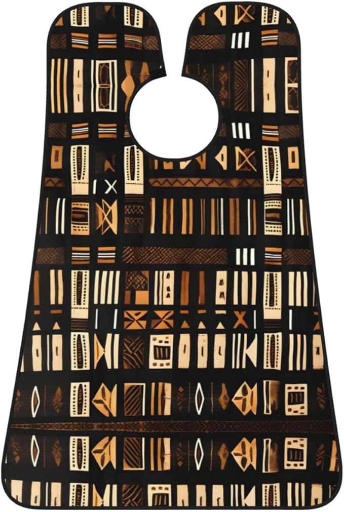 Fall Pumpkin Print Beard Bib Shaving Apron, Beard Hair Trimming Cape Gift For Dad