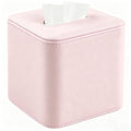 TNIIFXC Tissue Box Holder Square PU Leather Stylish Facial Tissue Box with Magnetic Closure Decorative Cube Tissue Box Cover for Bathroom Vanity Office