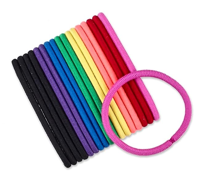 Scunci Multicolor No Damage Hair Elastic Ties, 18ct