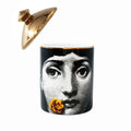 Big Eye Starry Sky Aromatherapy Candle Jar With Lid Ceramic Makecup Cotton Swab Holder Home Deocrative Bottler, Home Fireplace Kitchen Dining Decor For Living Room Knick Knacks Candle Holders (F6)
