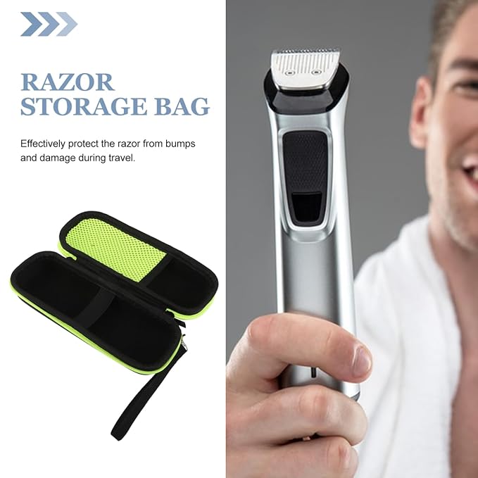 SAFIGLE EVA Hard Shell Storage Box Portable Trimmer Shaver Travel Case Electric Razor Carrying Bag Protective Grooming Tool Organizer Compatible for Philips