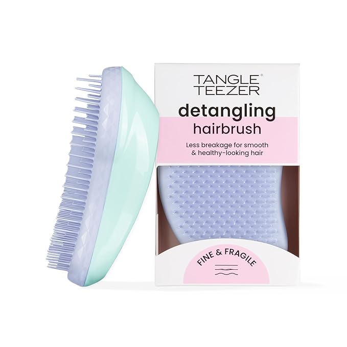 Tangle Teezer Original Detangler Brush for Fine & Fragile Hair, Mint Violet