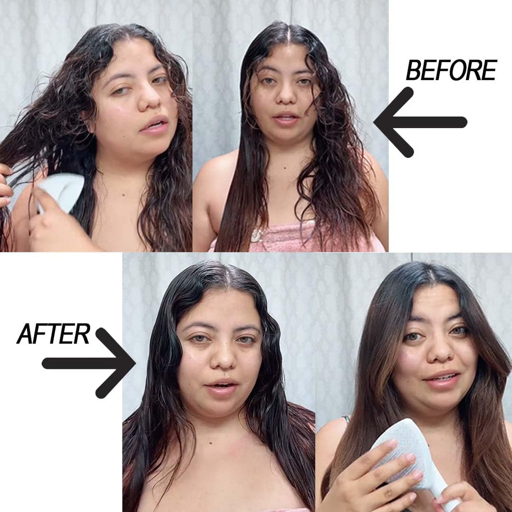 Cricket Ultra Smooth Coconut Detangling Brush for Wet, Dry Hair Anti-Frizz Detangler Shower Hairbrush with Coconut Oil and Keratin Protein Infused Plastic for All Hair Types