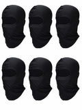 SATINIOR 6 Pcs Ski Balaclava Men Full Face Cover Mask,Black,Classic