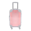 Kiyza False Eyelash Storage Box, Portable Travel Organizer Mini Luggage False Eyelash Tray Makeup Tool (PINK)