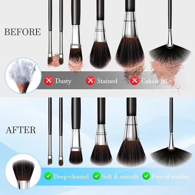 3 IN 1 Electric Makeup Brush Cleaner & Dryer Machine Automatic Cosmetic Brush Washer