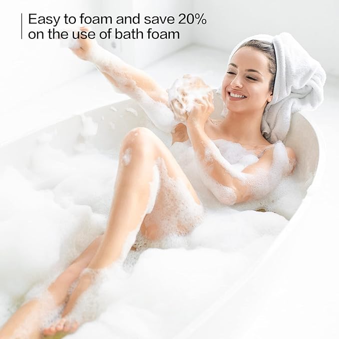 Fishent Loofah - Bath Sponge, 3 Pack 60G Large Shower Mesh Ball Soft Pouf Body Scrubber, Shower Loofah Fits for All Skin Types