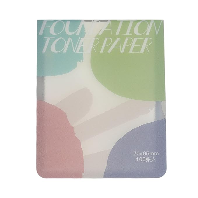 Airshi Nail Art Cosmetic Palette Paper, Disposable Nail Art Palette Paper Evenly Coloring 2pcs Stick Color Mixing for Nail Salon
