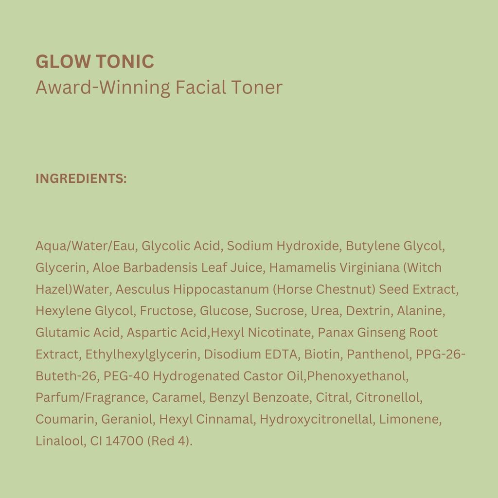 Pixi Glow Tonic Balancing Face Toner Glycolic Acid for Radiant Skin Daily Brightening Toner (3.4 fl oz / 100 ml)