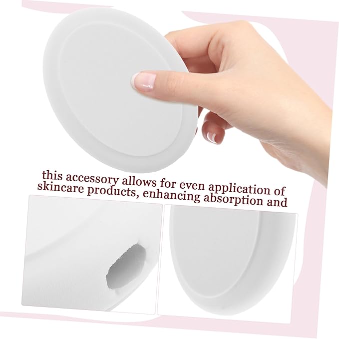 FRCOLOR Oval Shape Lotion Applicator Brush Head 4-Pack Soft Exfoliating Replacement Pads for Body and Back Scrubbing for Shower Use Gentle on Skin