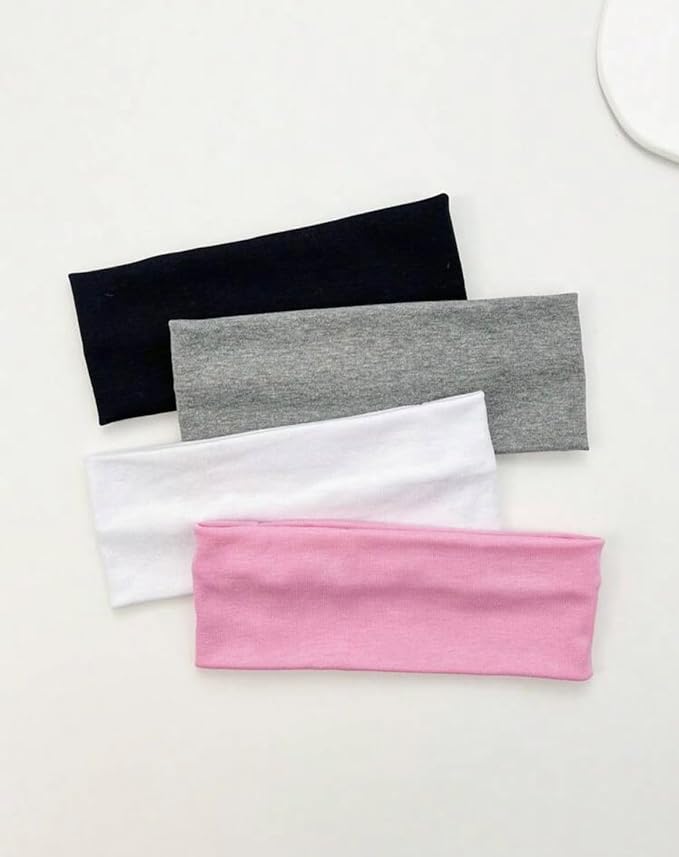 Huachi Headbands for Women Non Slip 16 Pack Multicolor Womens Head Bands, Elastic Hair Bands Soft Cotton Cloth Headband for Workout Yoga Sports Fashion Hair Accessories