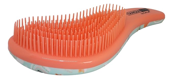 CALA Tangle-Free Hair Brush Daydream Fox, Ergonomic Palm Detangling Brush for Wet or Dry Hair, Minimizes Breakage & Cuticle Damage, Adds Shine, All Hair Types