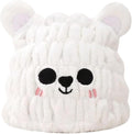 LCBD Microfiber Hair Towel Wrap for Kids, Snow Bear Dry Hair Cap Suck Water, Absorbent Quick Girls Boys Hair Drying Towel, Lightweight Bouncy Hat Headscarf