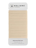 Heliums Thin Seamless Hair Ties - Beige Blonde - 6mm Nylon No Damage Ponytail Holders, 1.75 Inch, Medium Hold for Thin to Normal Hair - 18 Pack