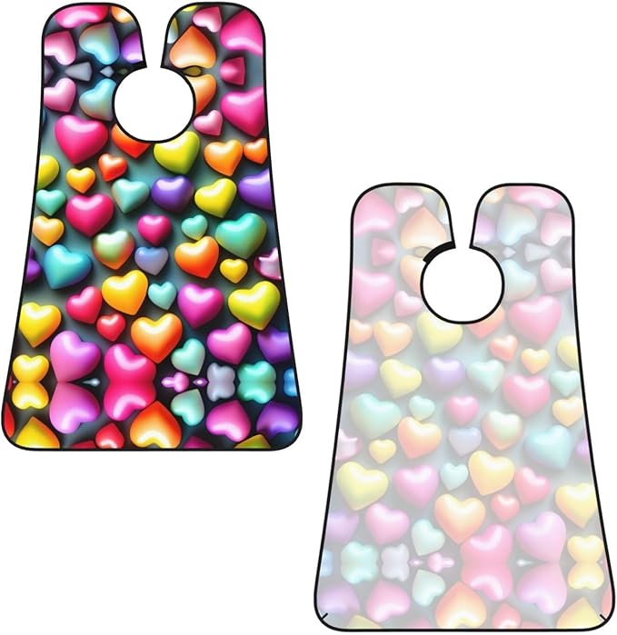 Pansy Perfection Print Beard Bib Shaving Apron, Beard Hair Trimming Cape Gift For Dad