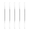 Wismee 5Pcs Makeup Spatula tool metal Set Professional Beauty Stainless Steel Cosmetics Mixer Long Metal Spatula Depotting Mixing Tool (#1)
