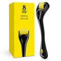 The Beard Club Derma Roller for Face, Body and Scalp - Microneedling for Men and Women with 540 Titanium Microneedles - Beard Roller & Micro Needling Scalp Hair - Black & Yellow