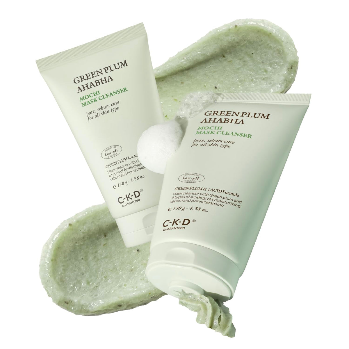 CKD Green Plum AHA BHA Clay Mask Cleanser (130 g)