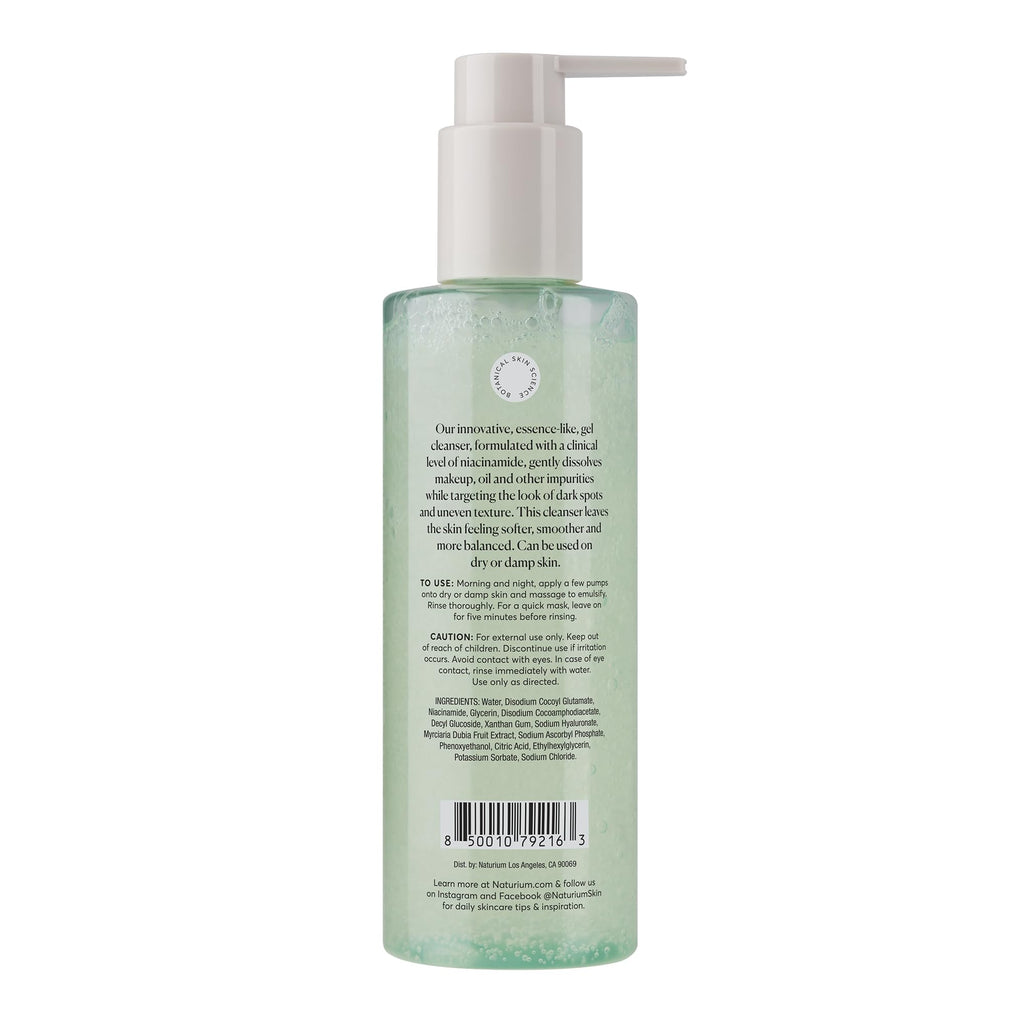 Naturium Niacinamide Cleansing Gelée 3%, Gel Face Cleanser, 7.1 fl oz