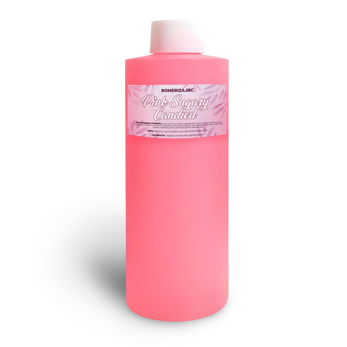 16 Fl Oz Pink Sugary Candied Natural Fragrance Body Oil - Luxury Scented
