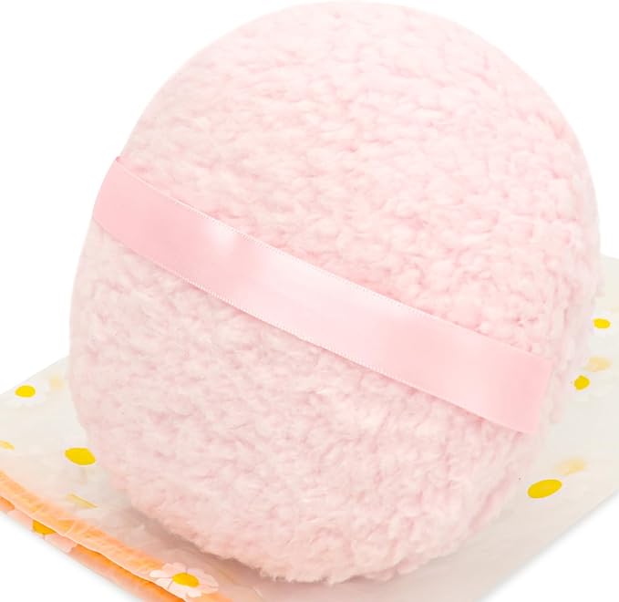 WSYUB Powder Puff,Powder Puffs for Body Powder, Oversize（6’’ x3’’ Body Powder Puffs,Extra-Large Dust Puff