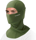 ROCKBROS Cold Weather Balaclava Ski Mask for Men Windproof Thermal Winter Scarf Mask Women Neck Warmer Hood for Cycling (Deep Green)