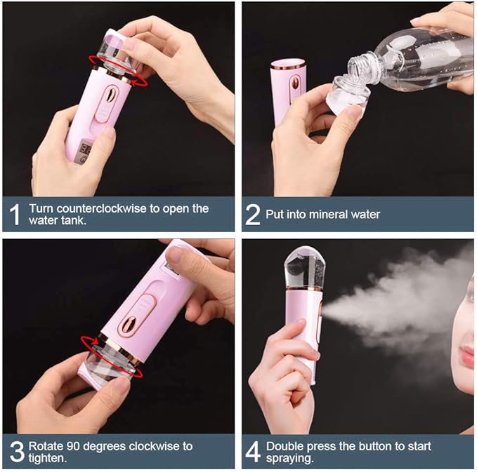 FANTEXY Nano Facial Mister with Skin Analyzer Moisture Tester