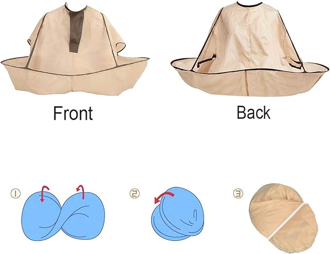SUNTRADE Barber Cloak,Hair Cutting Cloak Umbrella Cape Salon Barber Hairdressing Gown for Adult