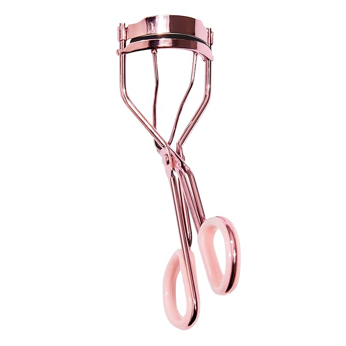MCoBeauty - Pro Eyelash Curler - Rose Gold Wide-Eyed Curl and Lift Tool for Long-Lasting, Gentle Lash Definition - Premium Silicone Pad, Precision Molded Fit